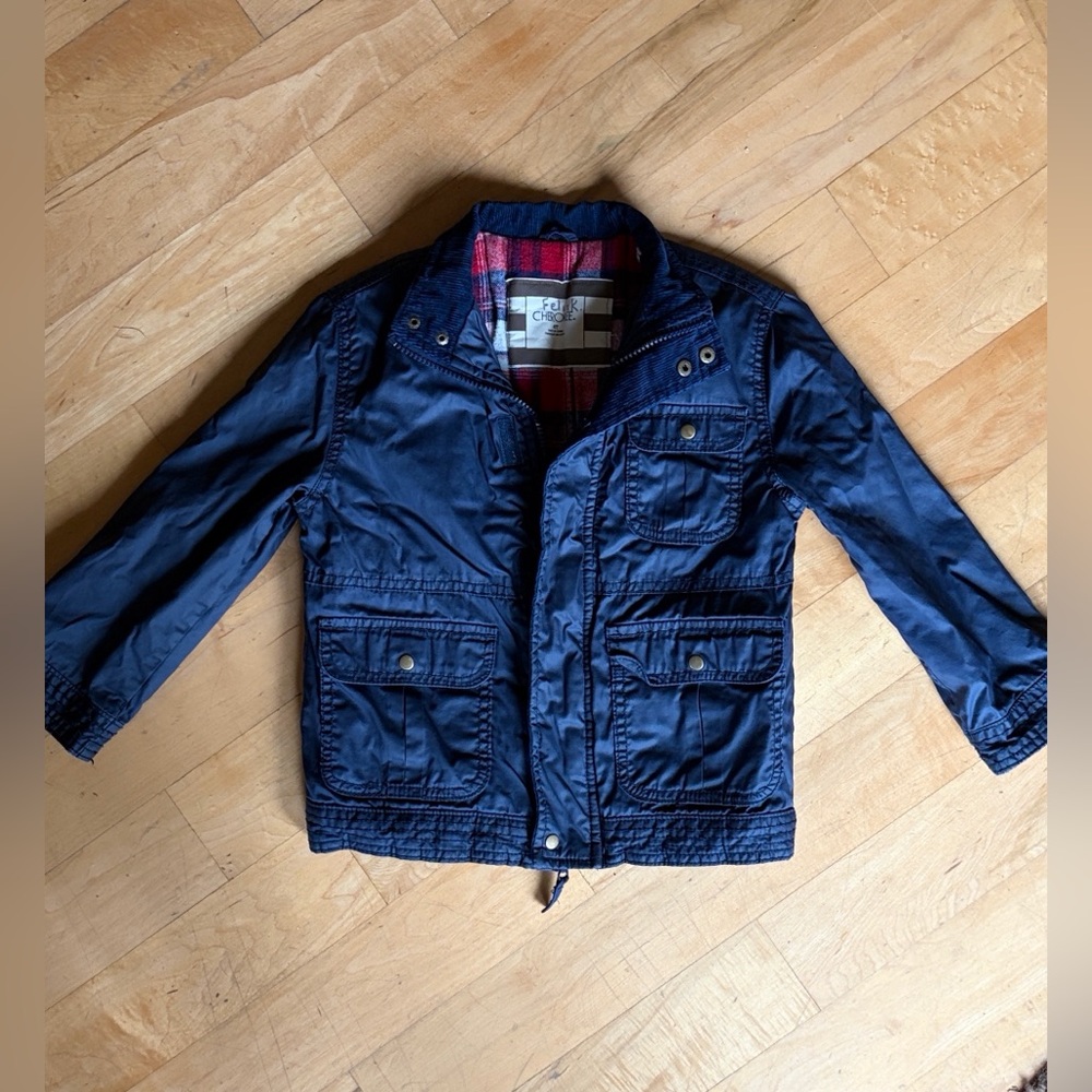 Cherokee  Boys Trucker Jacket Lightweight Spring  sz 4T corduroy collar